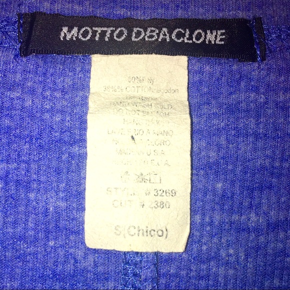 Motto Dbaclone Blue T-Shirt - Small - Picture 2 of 3